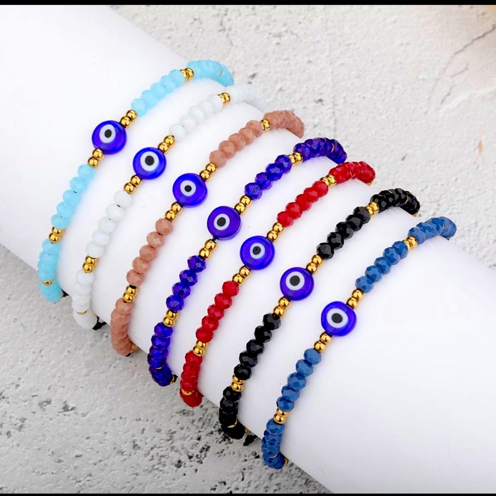 Cristal evil eye bracelet